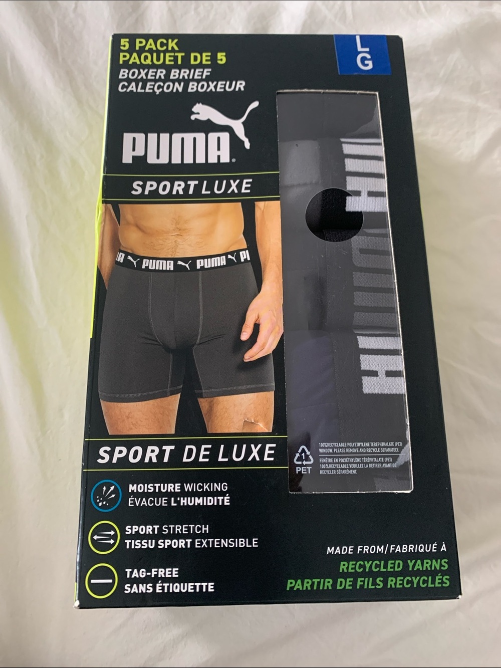 Puma SportLuxe Boxer Briefs 5 Pack